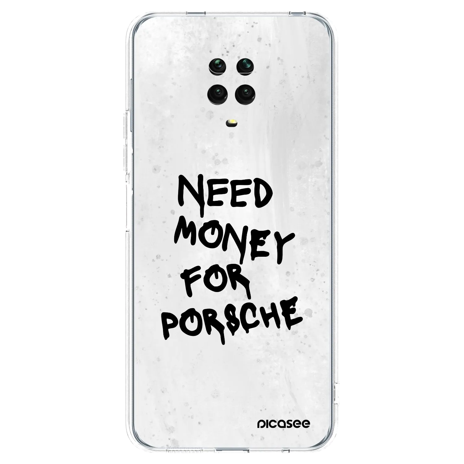 Picasee Xiaomi Redmi Note 9 Pro Hülle - Transparentes Silikon - White Dollar