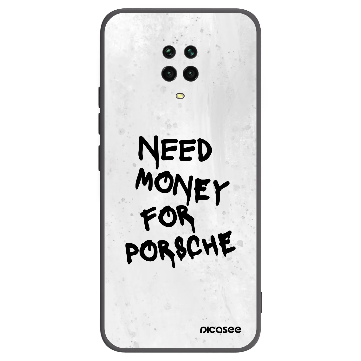 Picasee Xiaomi Redmi Note 9S Hülle - Schwarzes Silikon - White Dollar