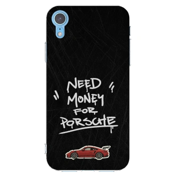 Picasee Apple iPhone XR Hülle - Transparentes Silikon - Dark Racer