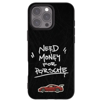 Picasee Apple iPhone 16 Pro Max Hülle - Schwarzes Silikon - Dark Racer