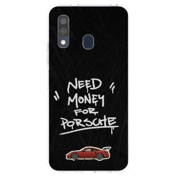 Picasee Samsung Galaxy A40 A405F Hülle - Transparentes Silikon - Dark Racer