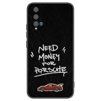 Picasee Huawei Nova 5T Hülle - Schwarzes Silikon - Dark Racer