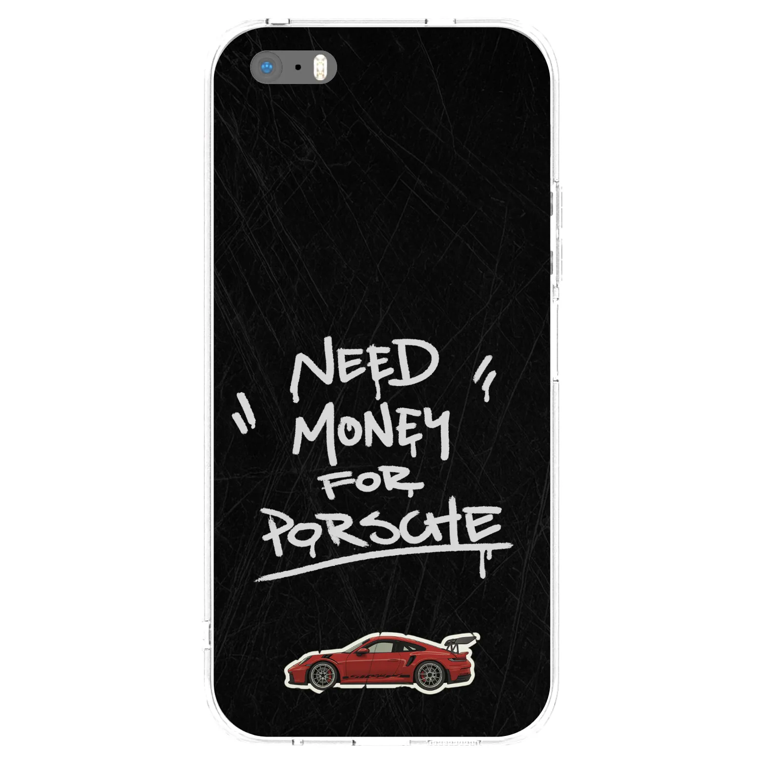 Picasee Apple iPhone 5/5S/SE Hülle - Transparentes Silikon - Dark Racer