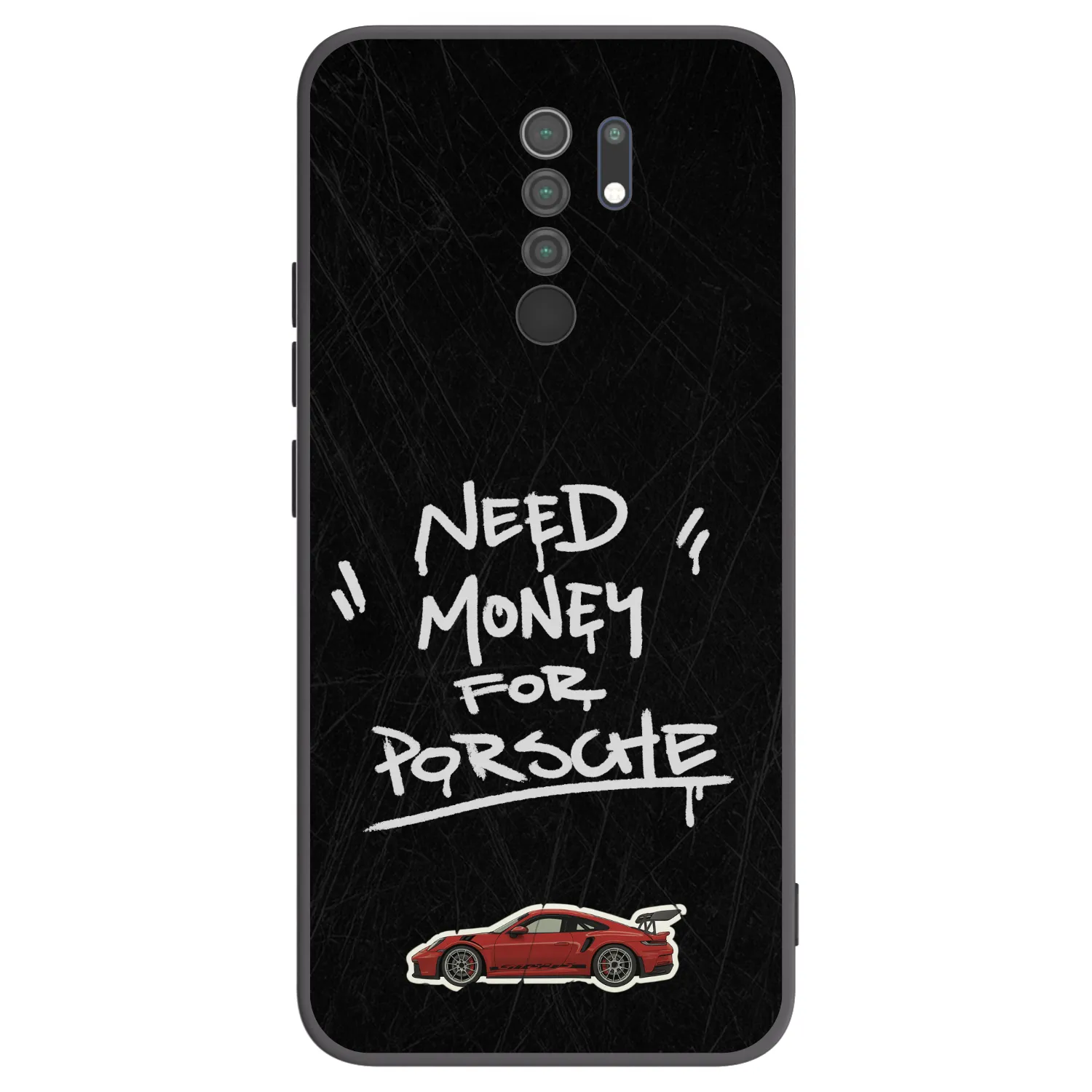 Picasee Xiaomi Redmi 9 Hülle - Schwarzes Silikon - Dark Racer