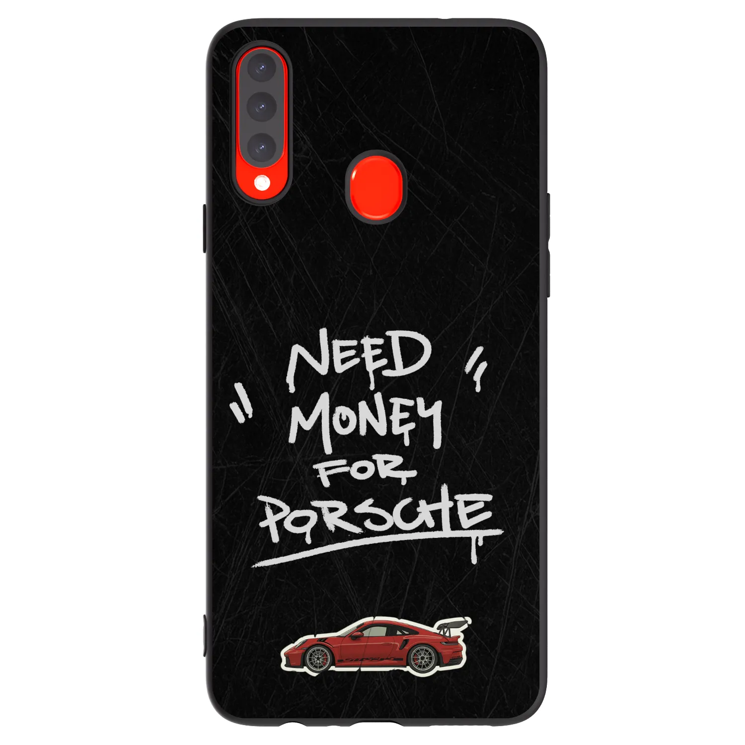 Picasee Samsung Galaxy A20s Hülle - Schwarzes Silikon - Dark Racer