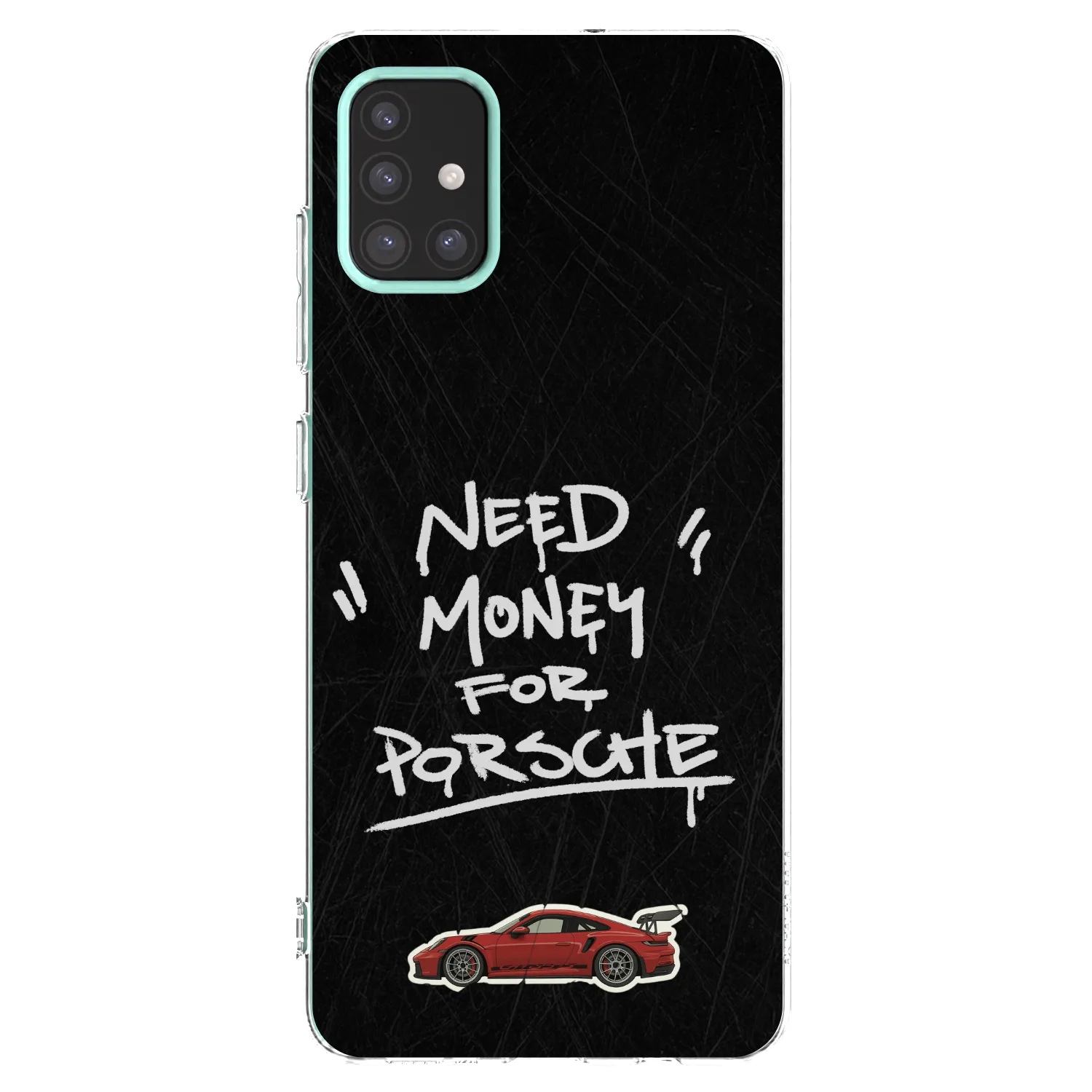 Picasee Samsung Galaxy M31s Hülle - Transparentes Silikon - Dark Racer