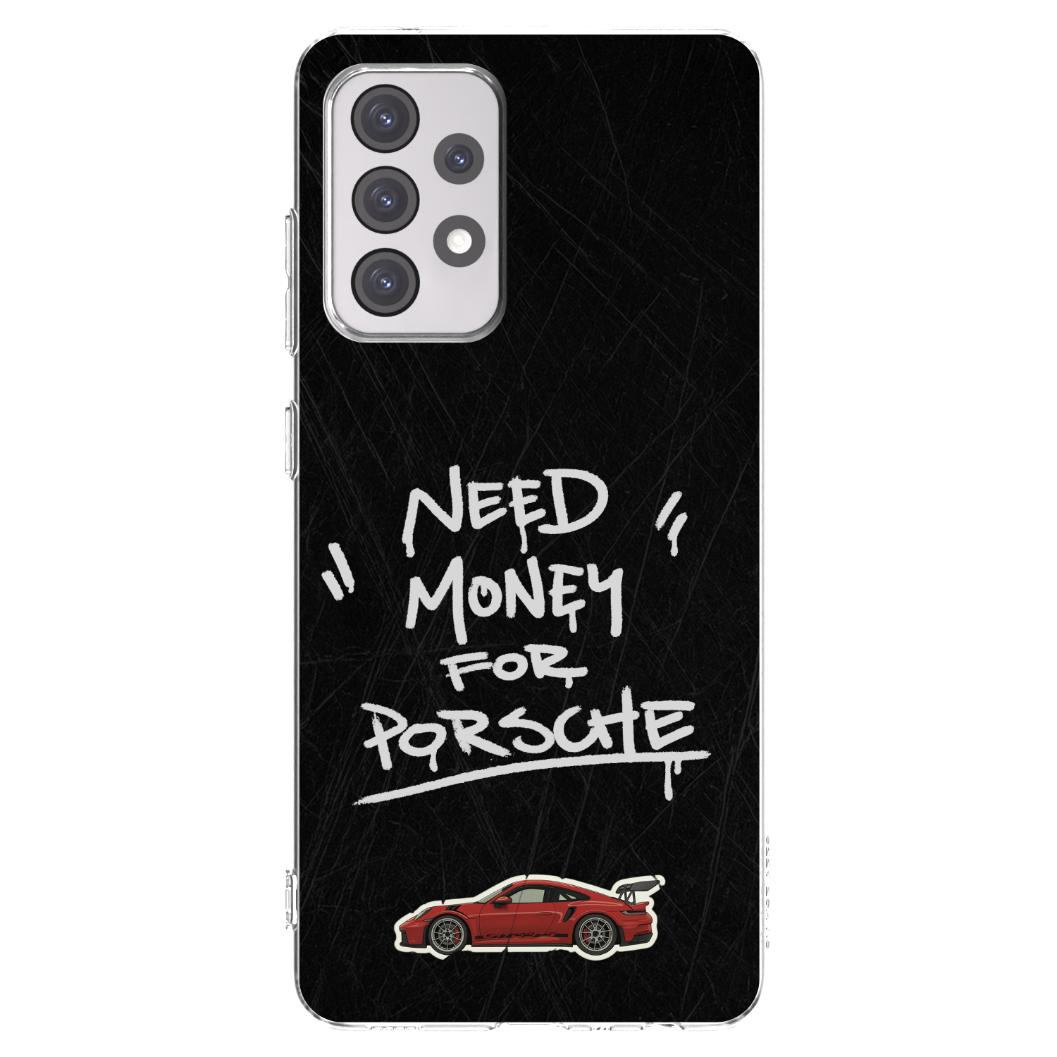 Picasee Samsung Galaxy A52 5G A525F Hülle - Transparentes Silikon - Dark Racer