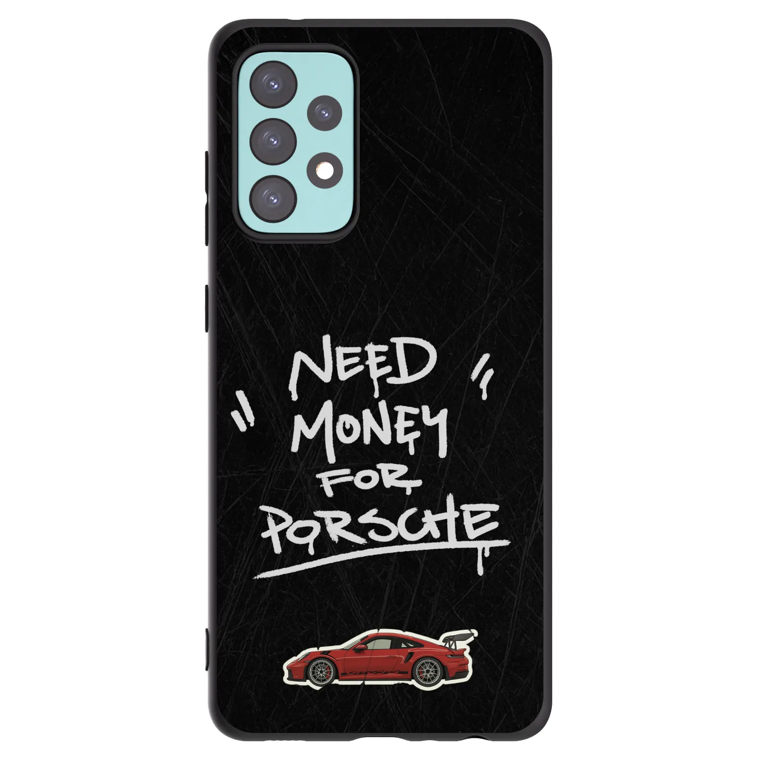Picasee Samsung Galaxy A72 A725F Hülle - Schwarzes Silikon - Dark Racer