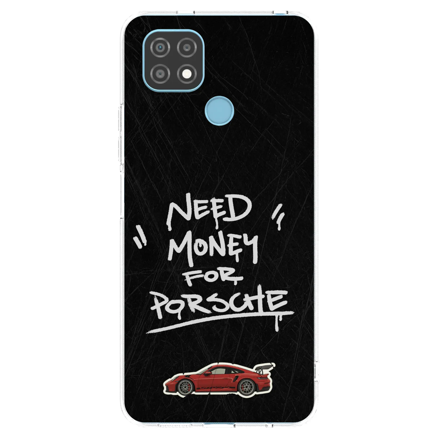 Picasee Realme C21 Hülle - Transparentes Silikon - Dark Racer