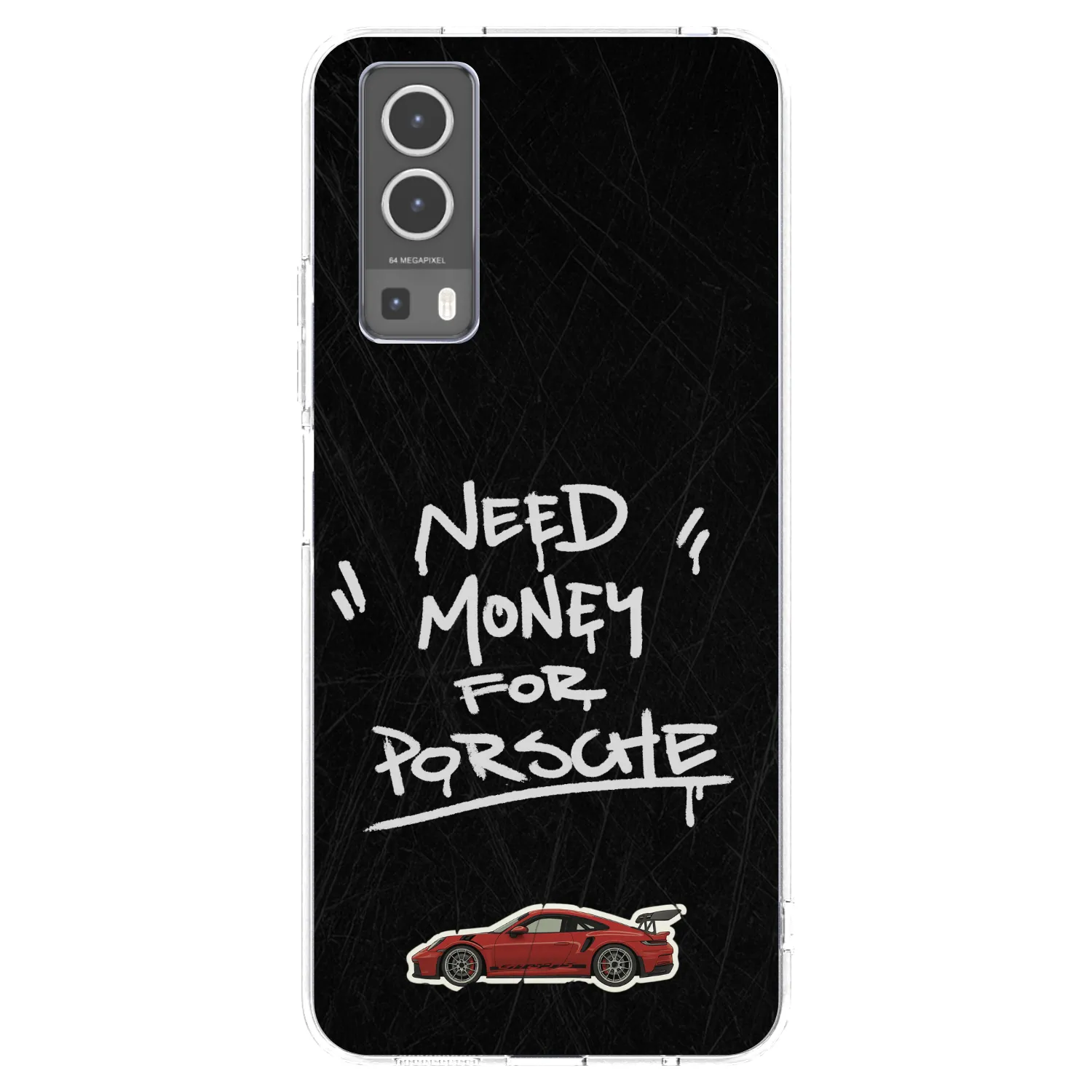 Picasee Vivo Y72 5G Hülle - Transparentes Silikon - Dark Racer