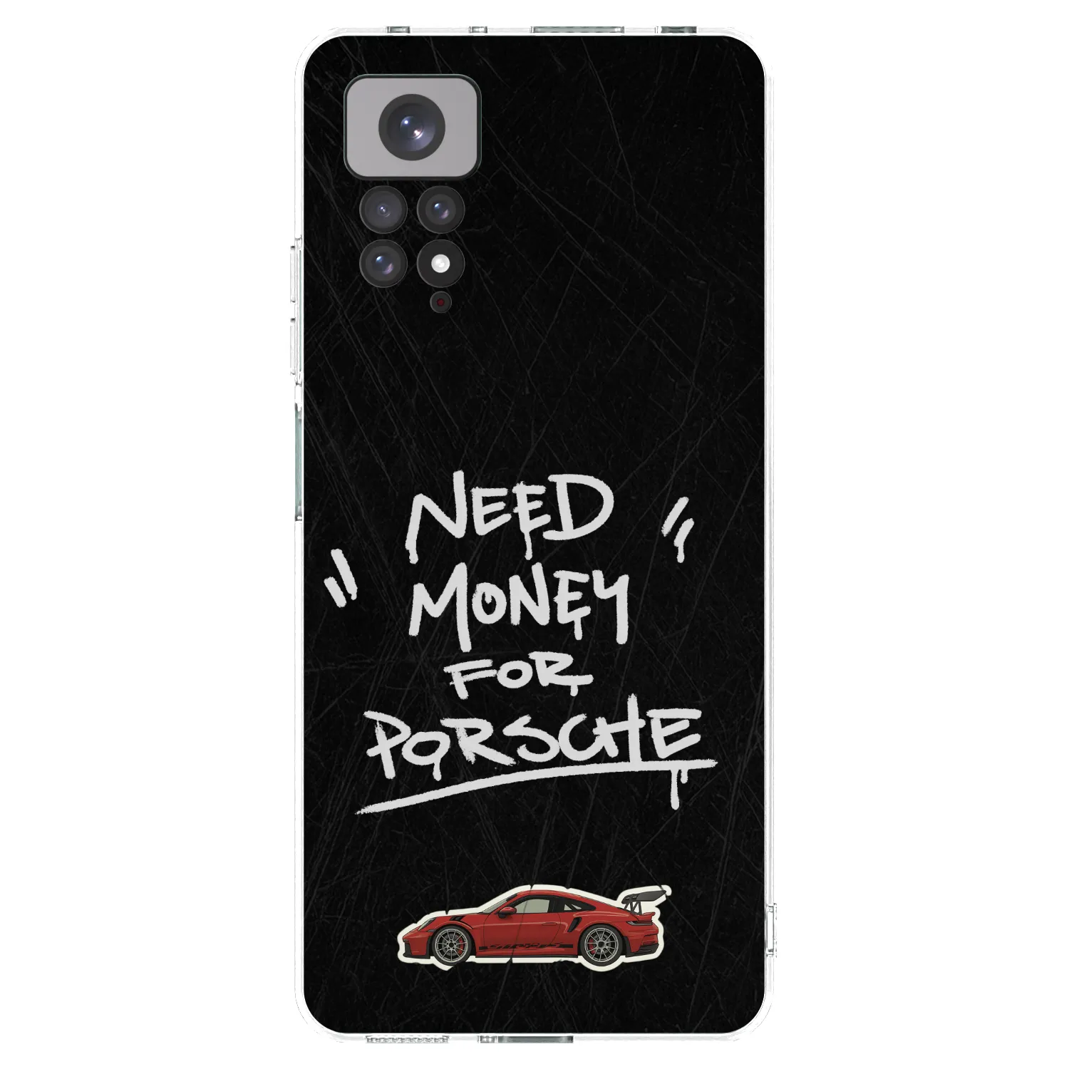 Picasee Xiaomi Redmi Note 11 Hülle - Transparentes Silikon - Dark Racer