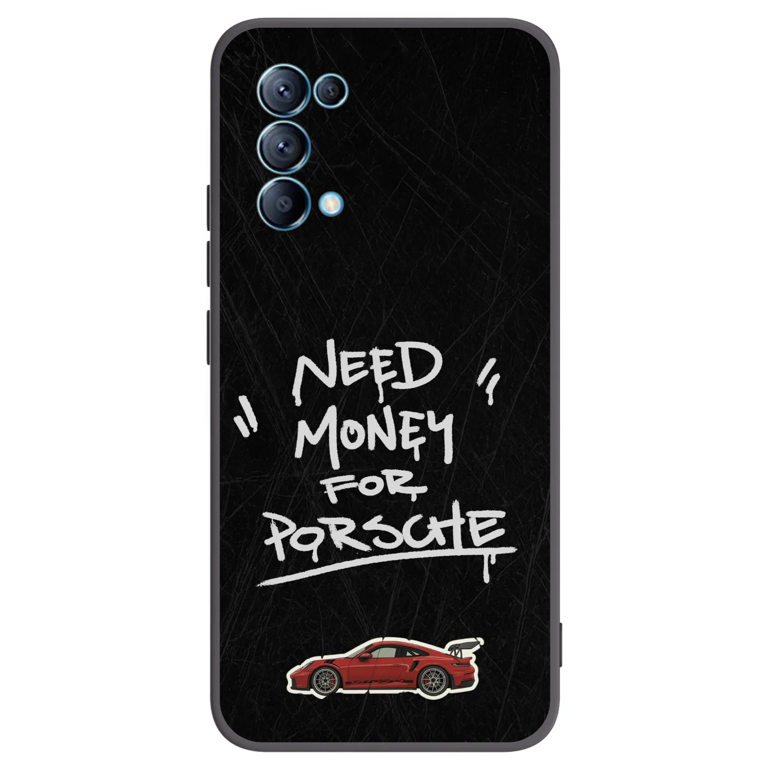 Picasee OPPO Reno 5 5G Hülle - Schwarzes Silikon - Dark Racer