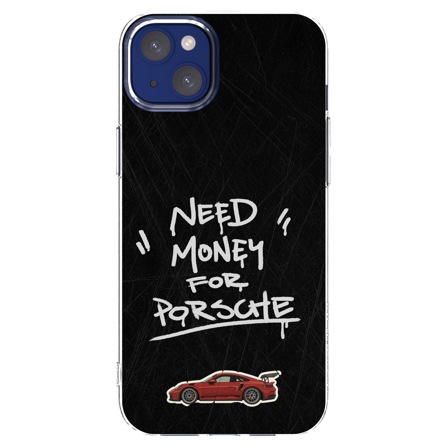 Picasee Apple iPhone 14 Plus Hülle - Transparentes Silikon - Dark Racer