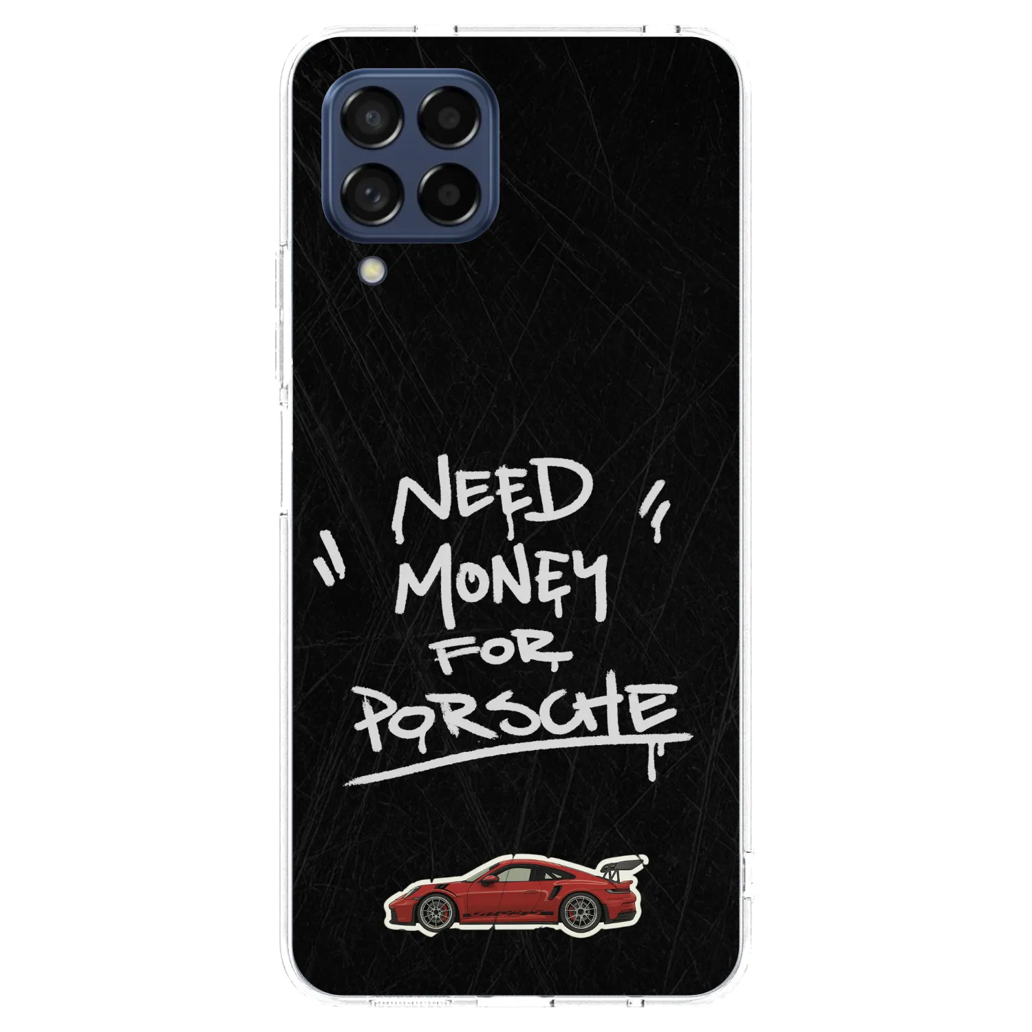 Picasee Samsung Galaxy M53 5G Hülle - Transparentes Silikon - Dark Racer