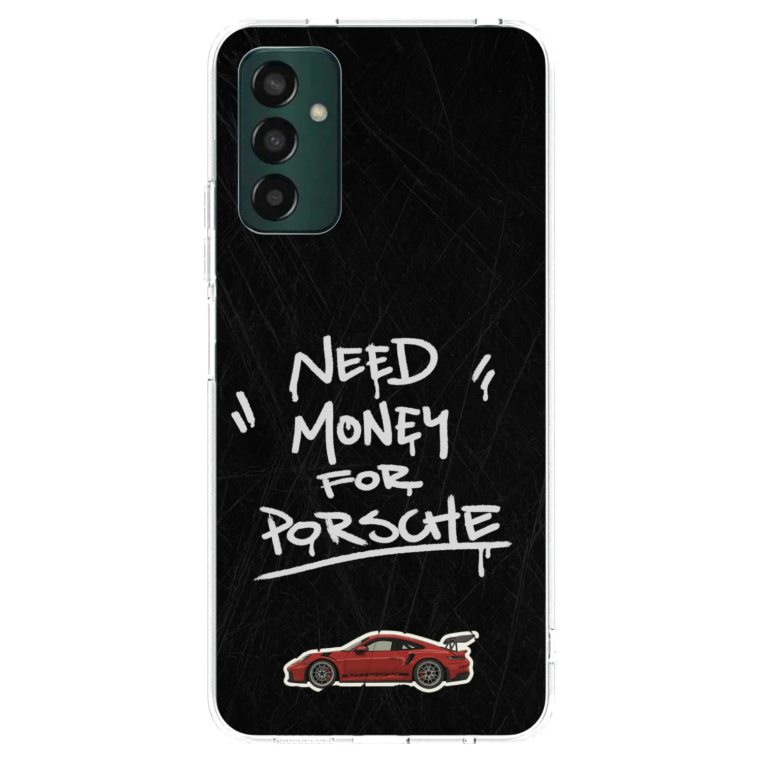 Picasee Samsung Galaxy M23 5G Hülle - Transparentes Silikon - Dark Racer