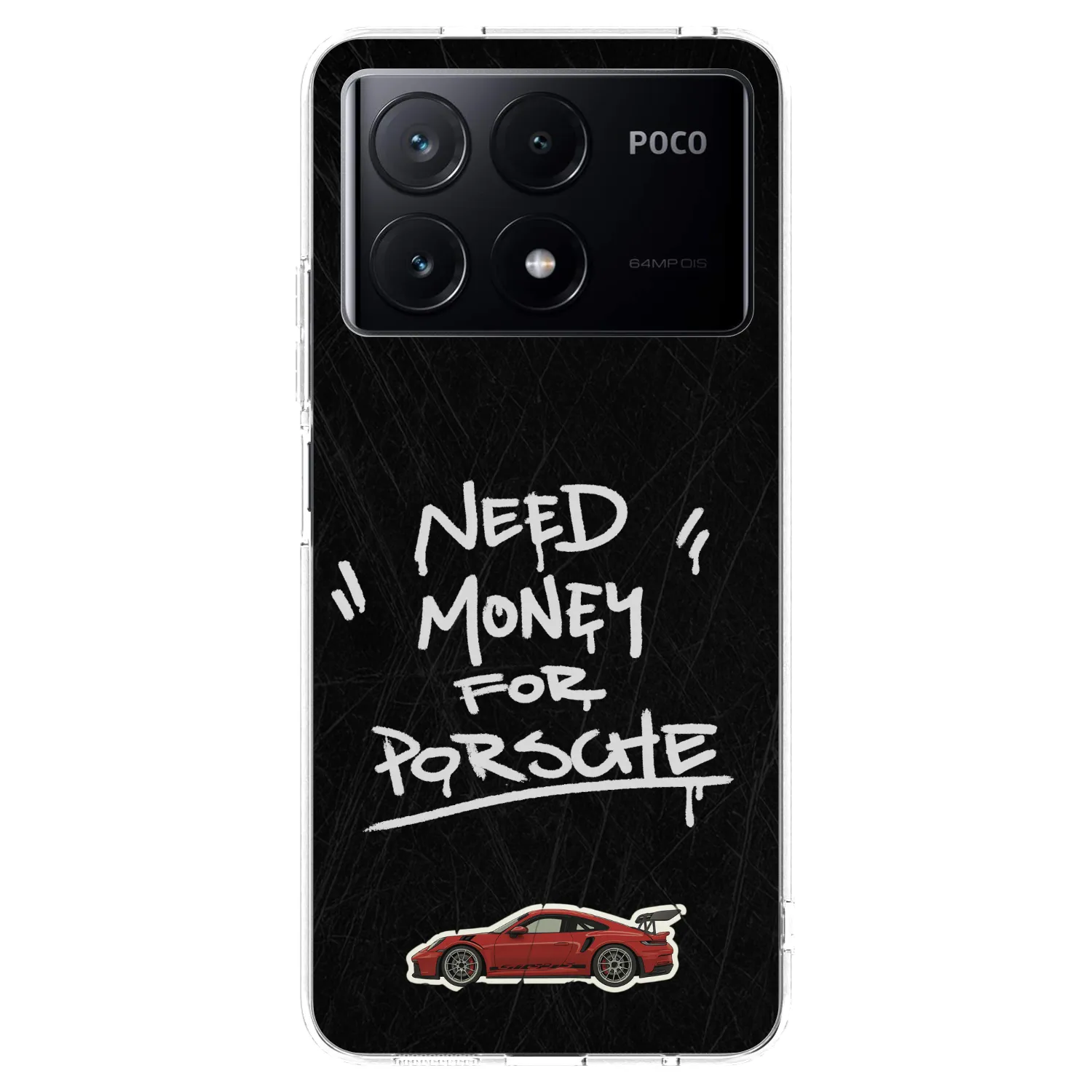 Picasee Xiaomi Poco X6 Pro Hülle - Transparentes Silikon - Dark Racer