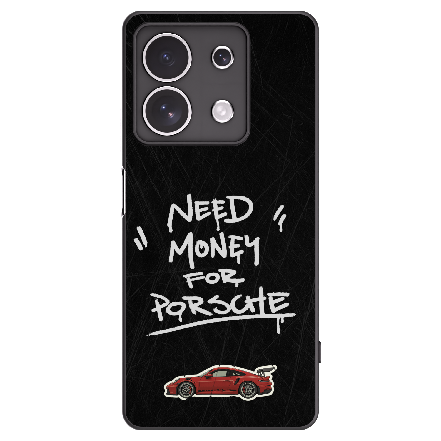 Picasee Xiaomi Redmi Note 13 4G Hülle - Schwarzes Silikon - Dark Racer