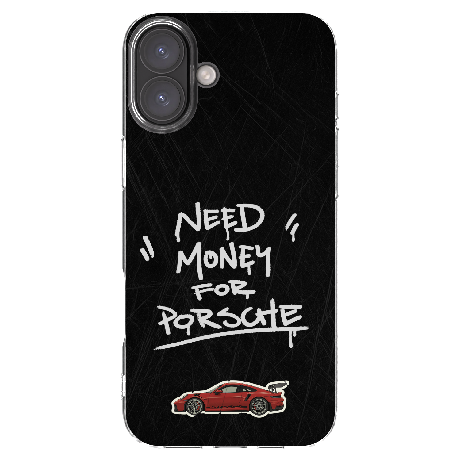 Picasee Apple iPhone 16 Plus Hülle - Transparentes Silikon - Dark Racer