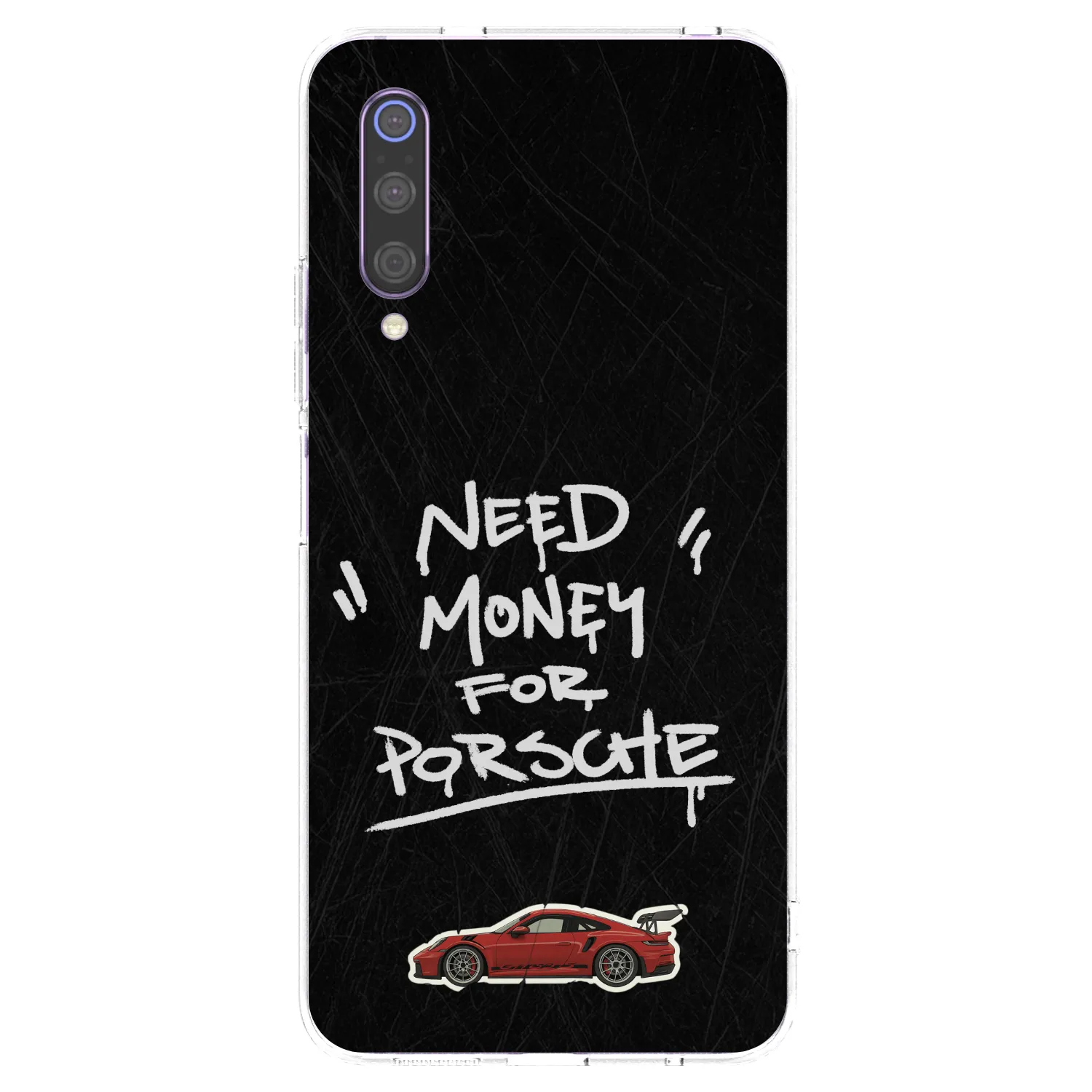 Picasee Xiaomi Mi 9 Hülle - Transparentes Silikon - Dark Racer