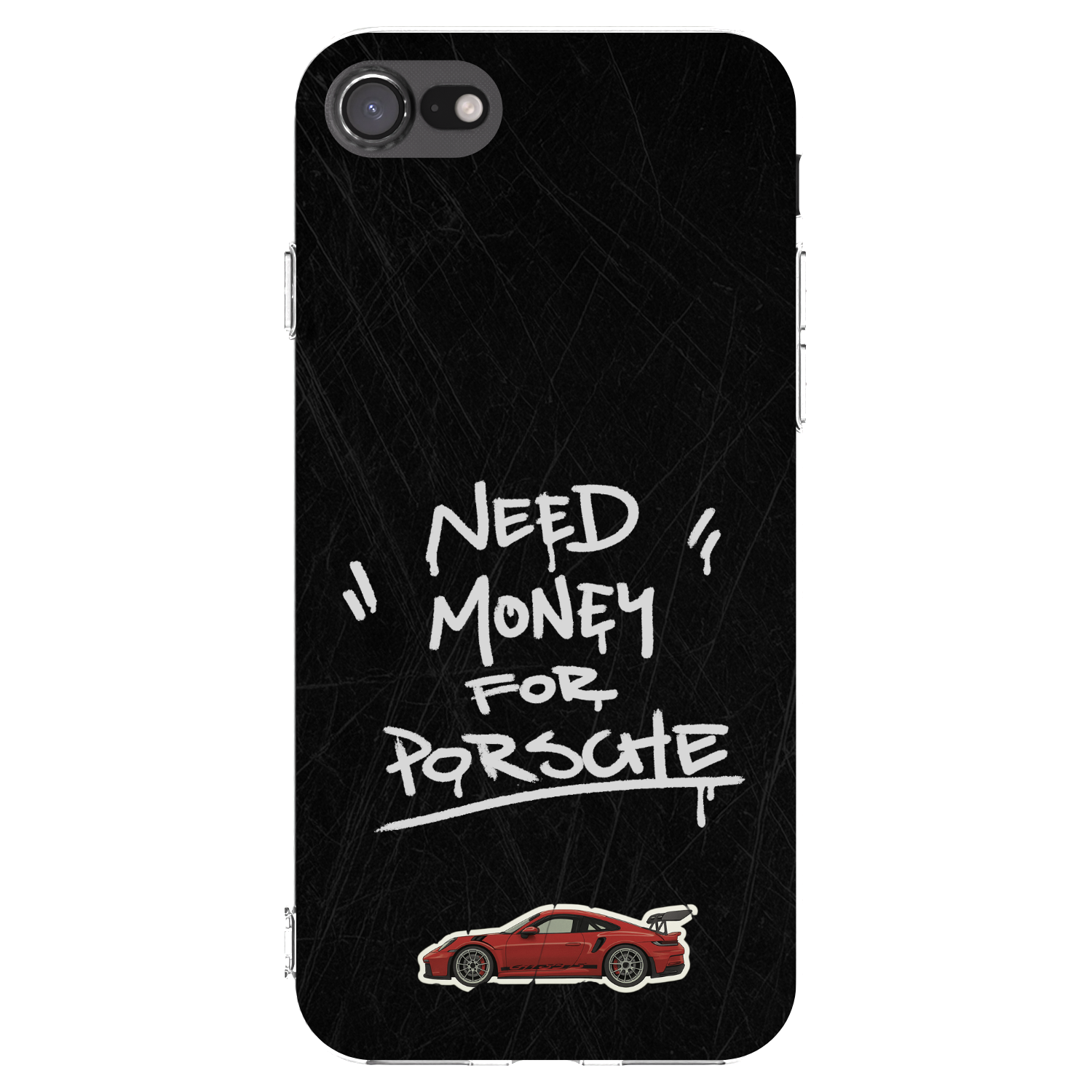 Picasee Apple iPhone 7 Hülle - Transparentes Silikon - Dark Racer