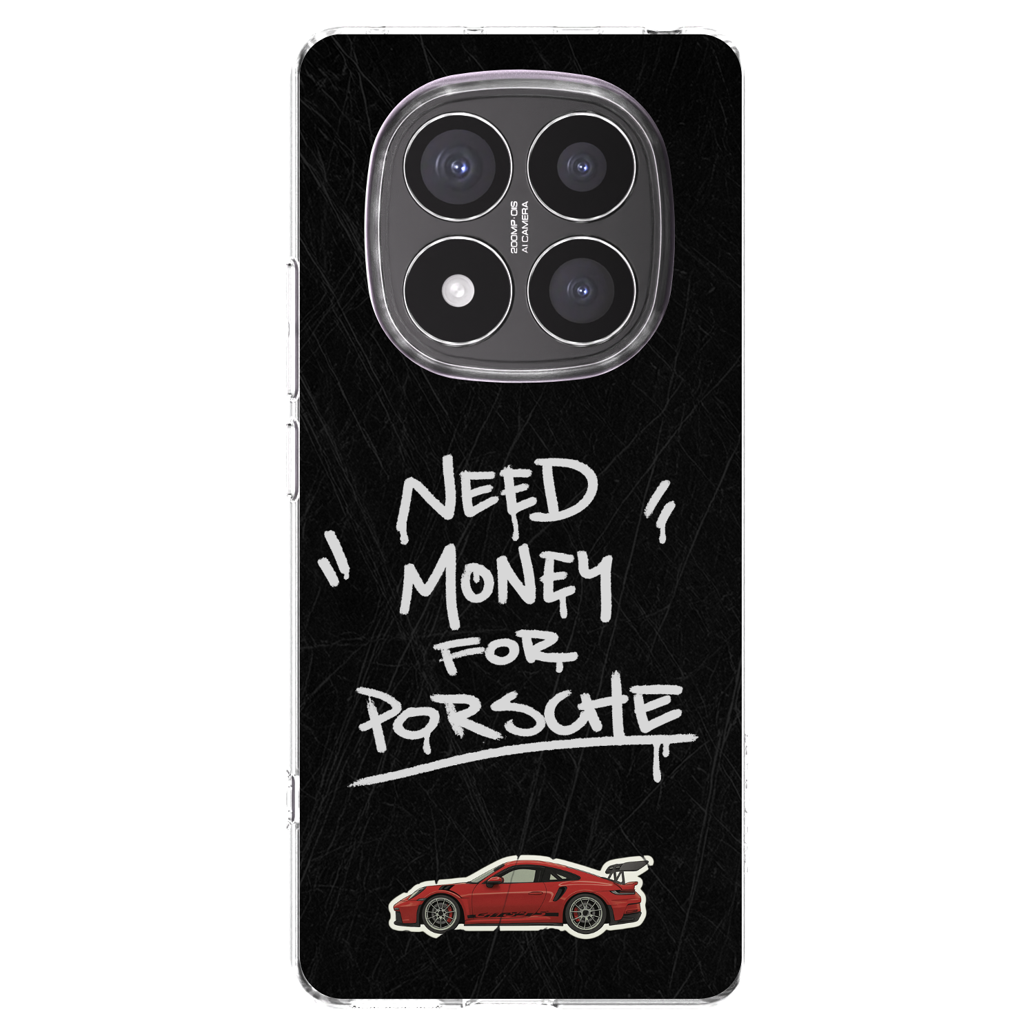 Picasee Xiaomi Redmi Note 14 Pro+ 5G Hülle - Transparentes Silikon - Dark Racer