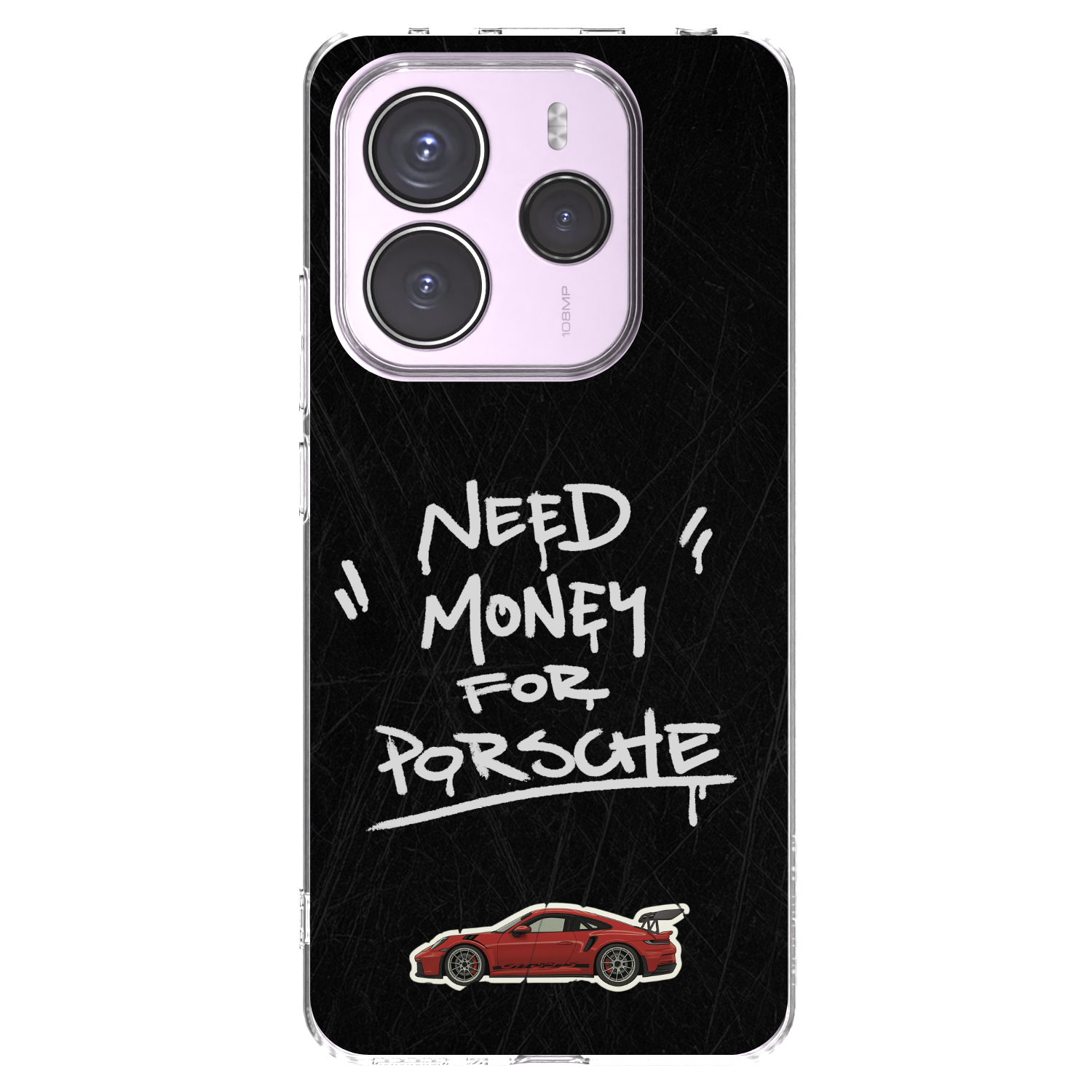 Picasee Xiaomi Redmi Note 14 5G Hülle - Transparentes Silikon - Dark Racer