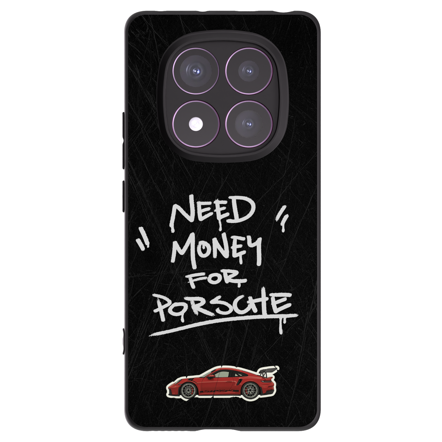 Picasee Xiaomi Redmi Note 14 Pro 4G Hülle - Schwarzes Silikon - Dark Racer