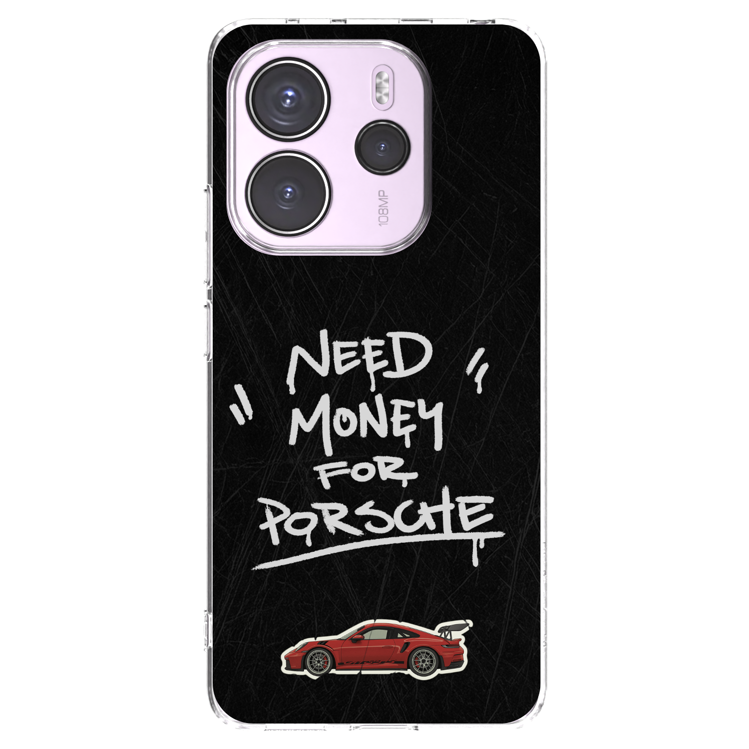Picasee Xiaomi Redmi Note 14 4G Hülle - Transparentes Silikon - Dark Racer