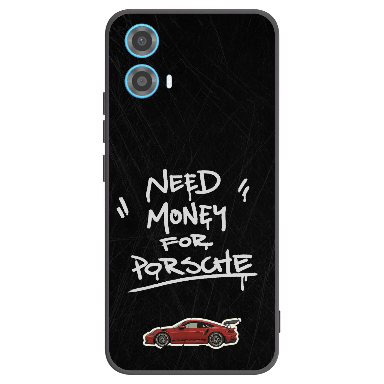 Picasee Motorola Moto G34 5G Hülle - Schwarzes Silikon - Dark Racer