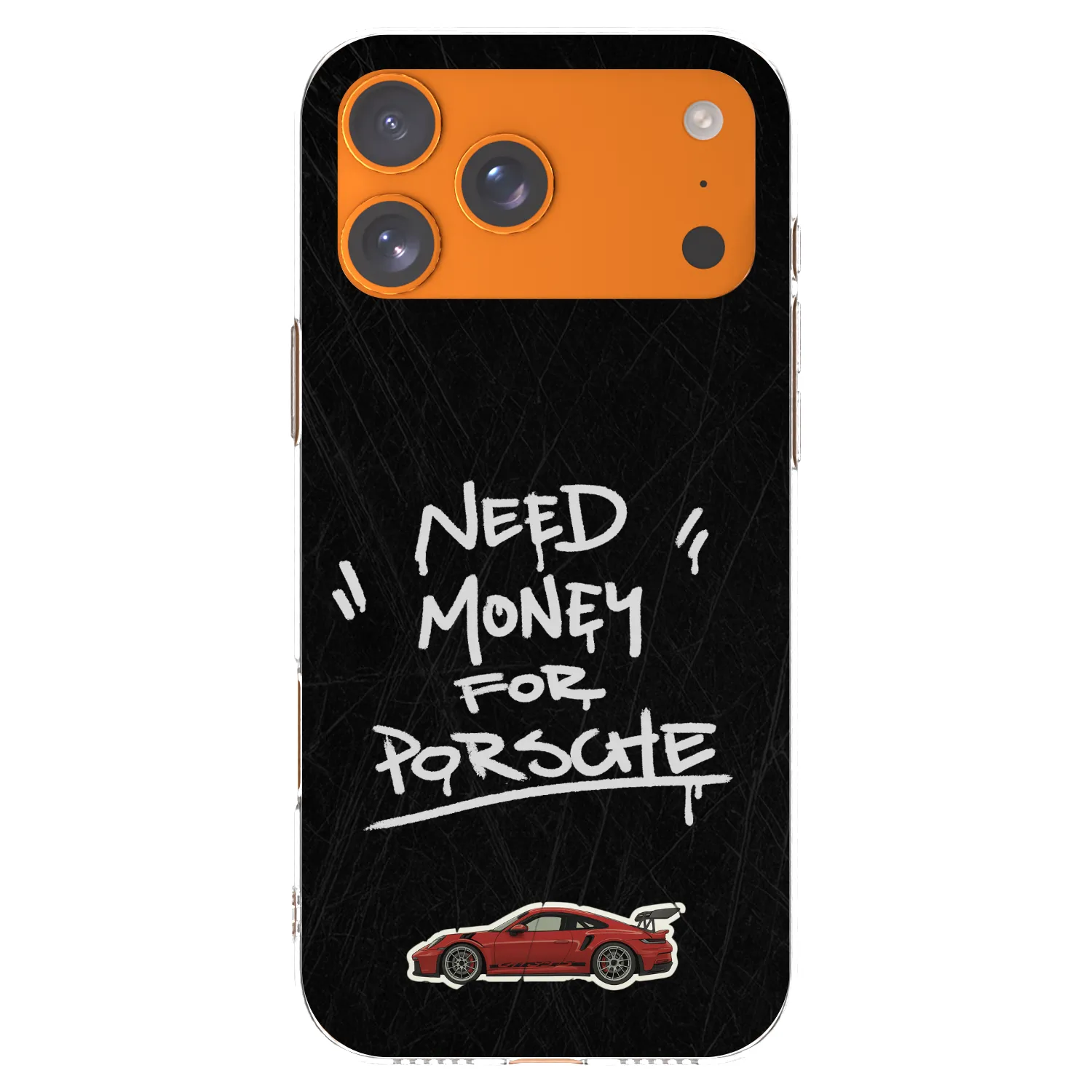 Picasee Apple iPhone 17 Pro Max Hülle - Transparentes Silikon - Dark Racer
