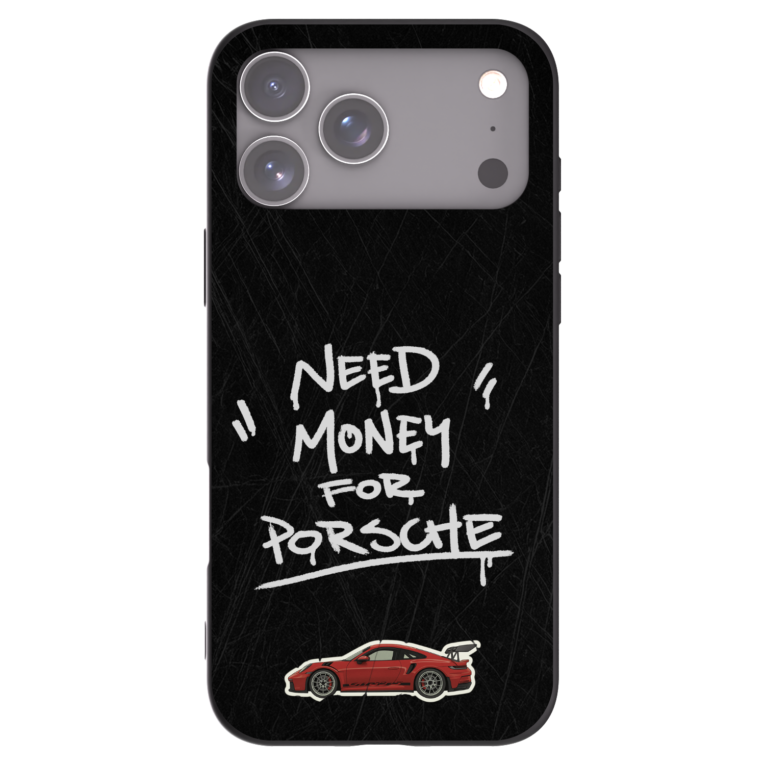 Picasee Apple iPhone 17 Pro Max Hülle - Schwarzes Silikon - Dark Racer