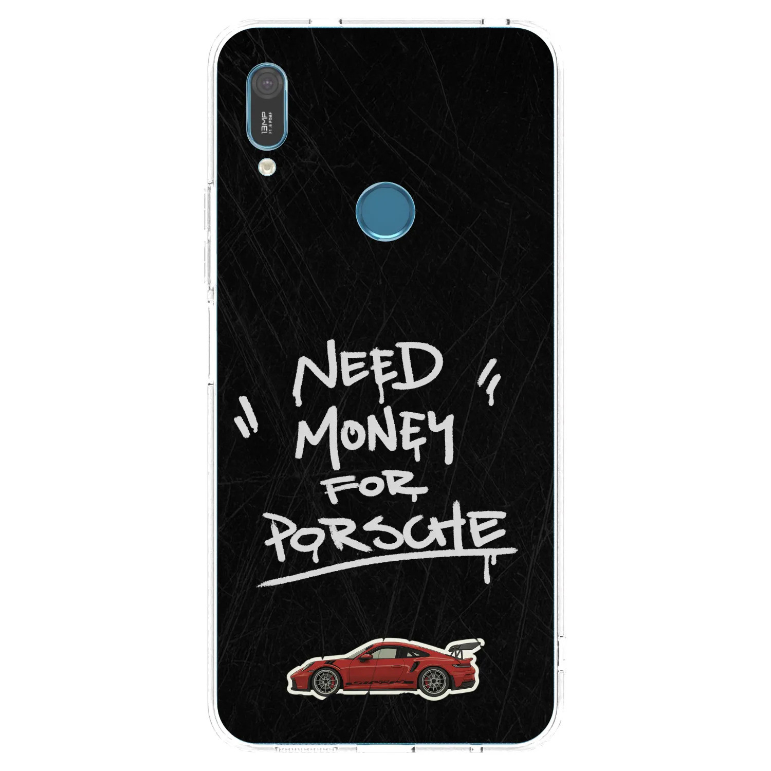 Picasee Huawei Y6 2019 Hülle - Transparentes Silikon - Dark Racer