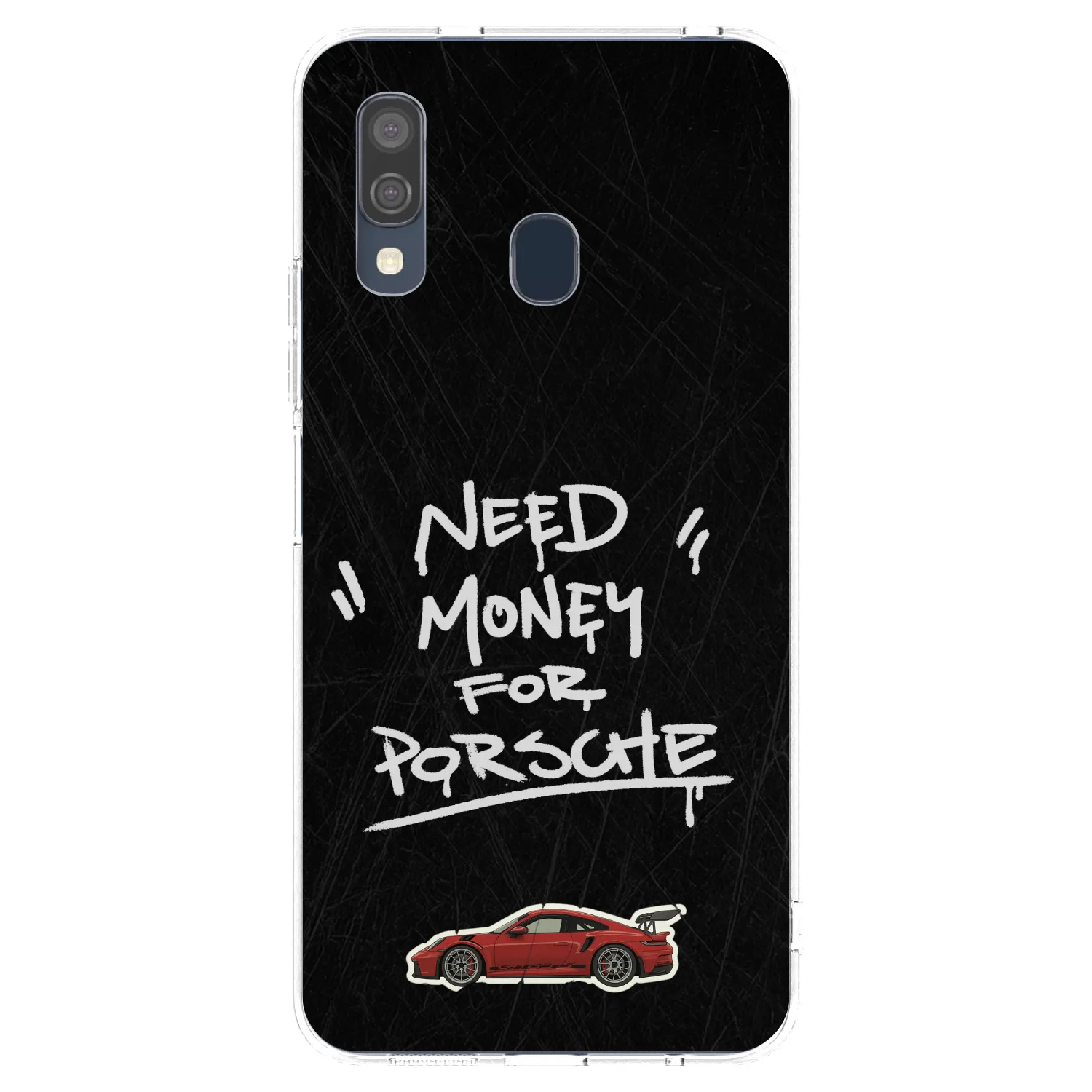Picasee Samsung Galaxy A40 A405F Hülle - Transparentes Silikon - Dark Racer