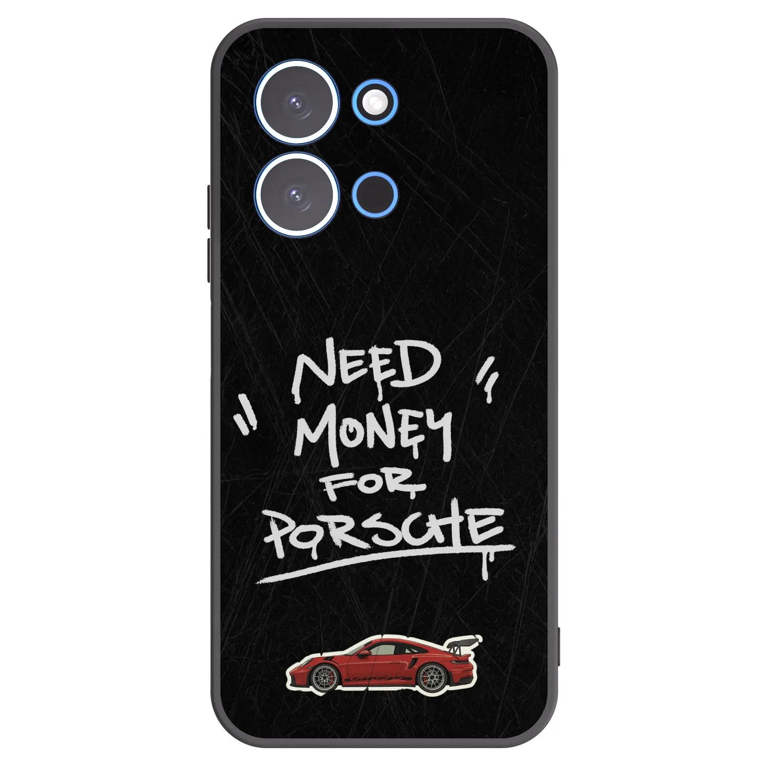 Picasee Xiaomi Redmi 15C 4G Hülle - Schwarzes Silikon - Dark Racer