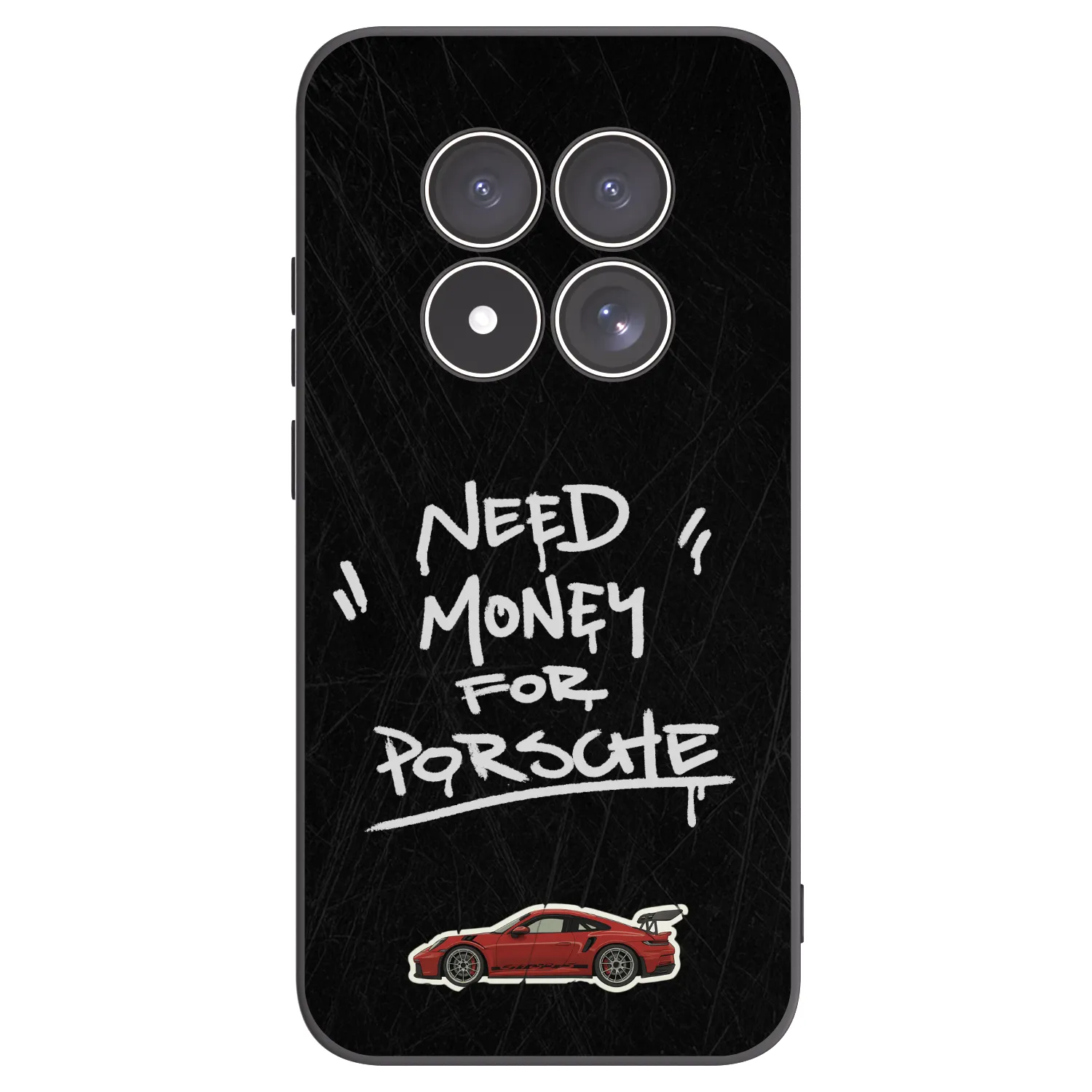 Picasee Xiaomi Redmi Note 15 Pro 4G Hülle - Schwarzes Silikon - Dark Racer