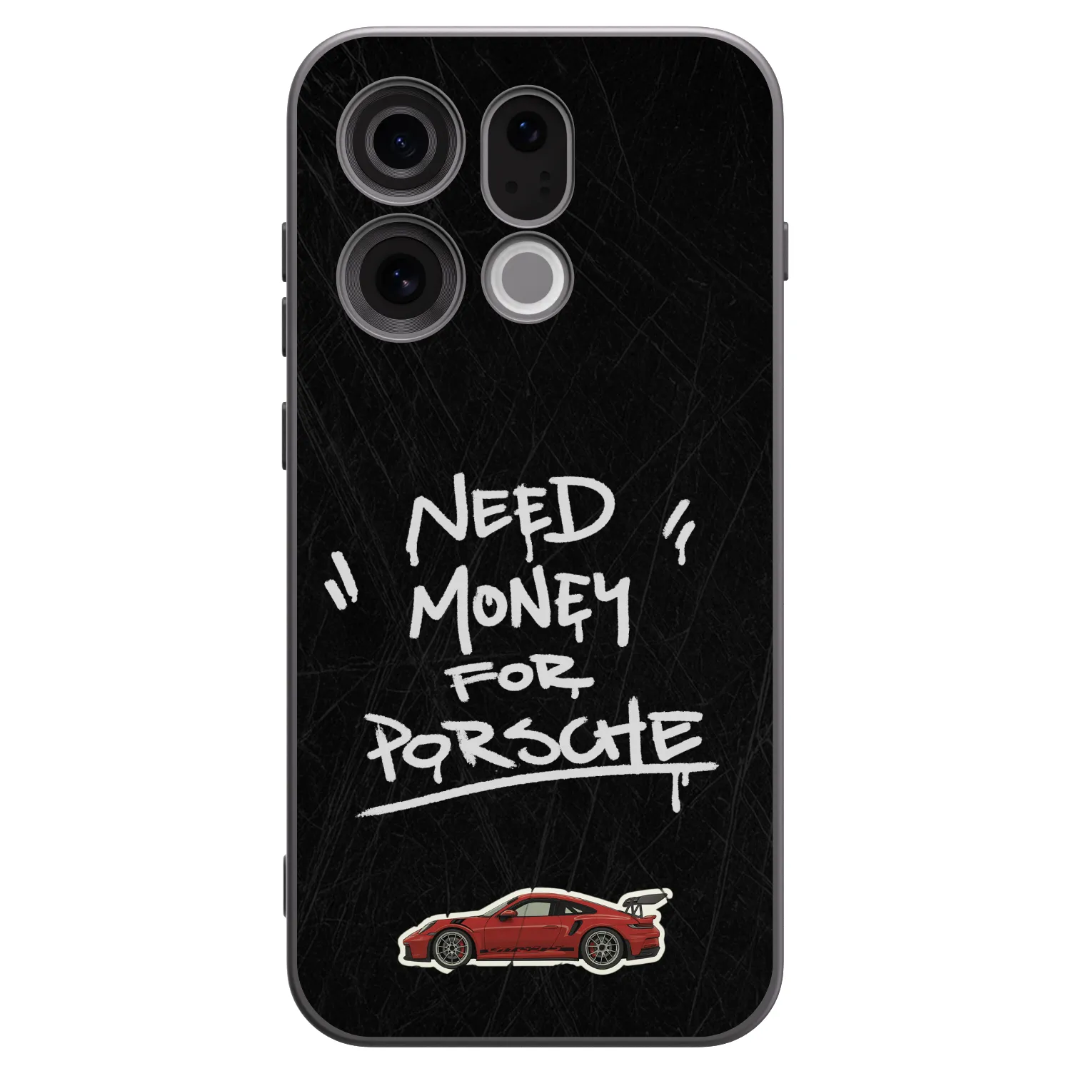 Picasee OPPO Find X9 Hülle - Schwarzes Silikon - Dark Racer