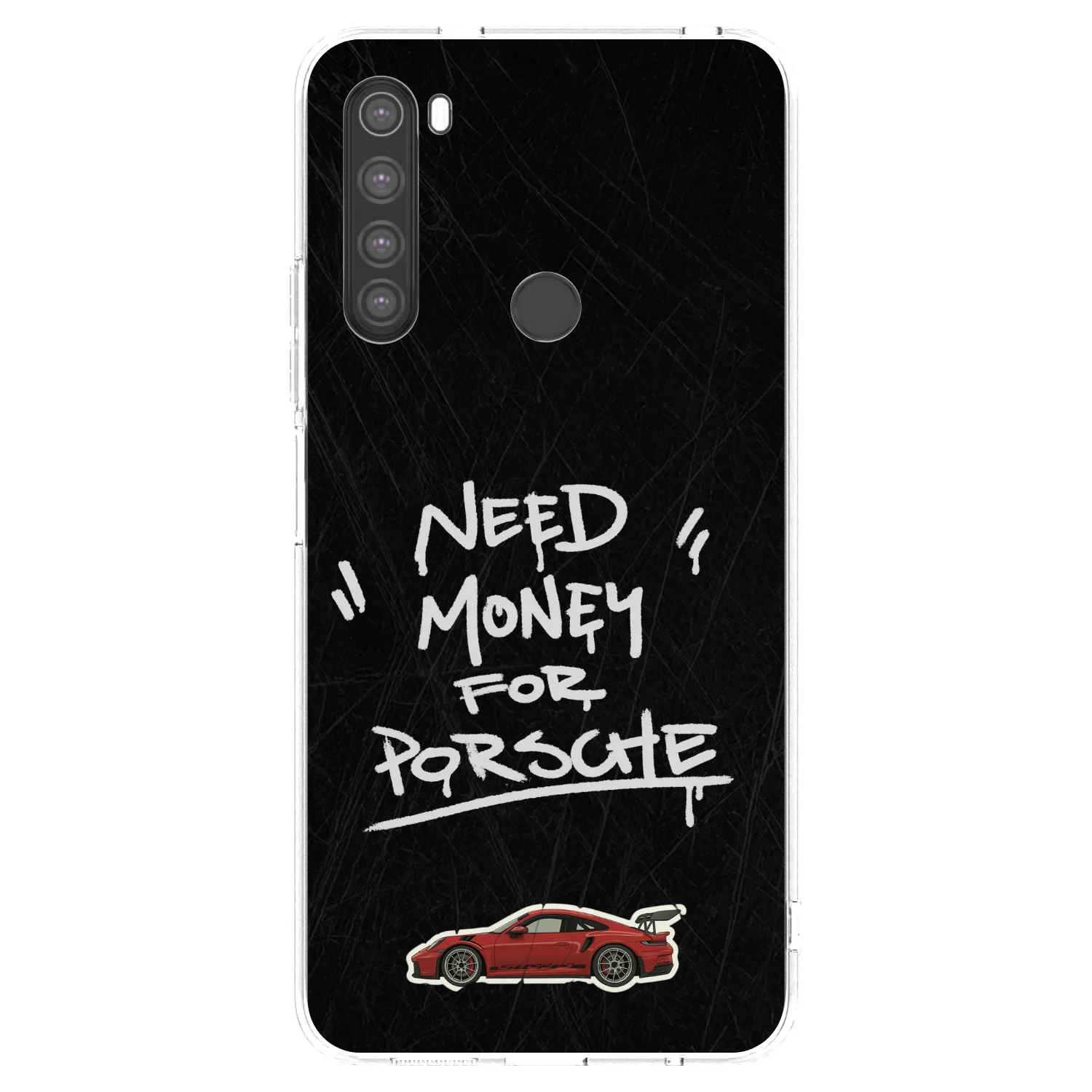 Picasee Xiaomi Redmi Note 8 Hülle - Transparentes Silikon - Dark Racer