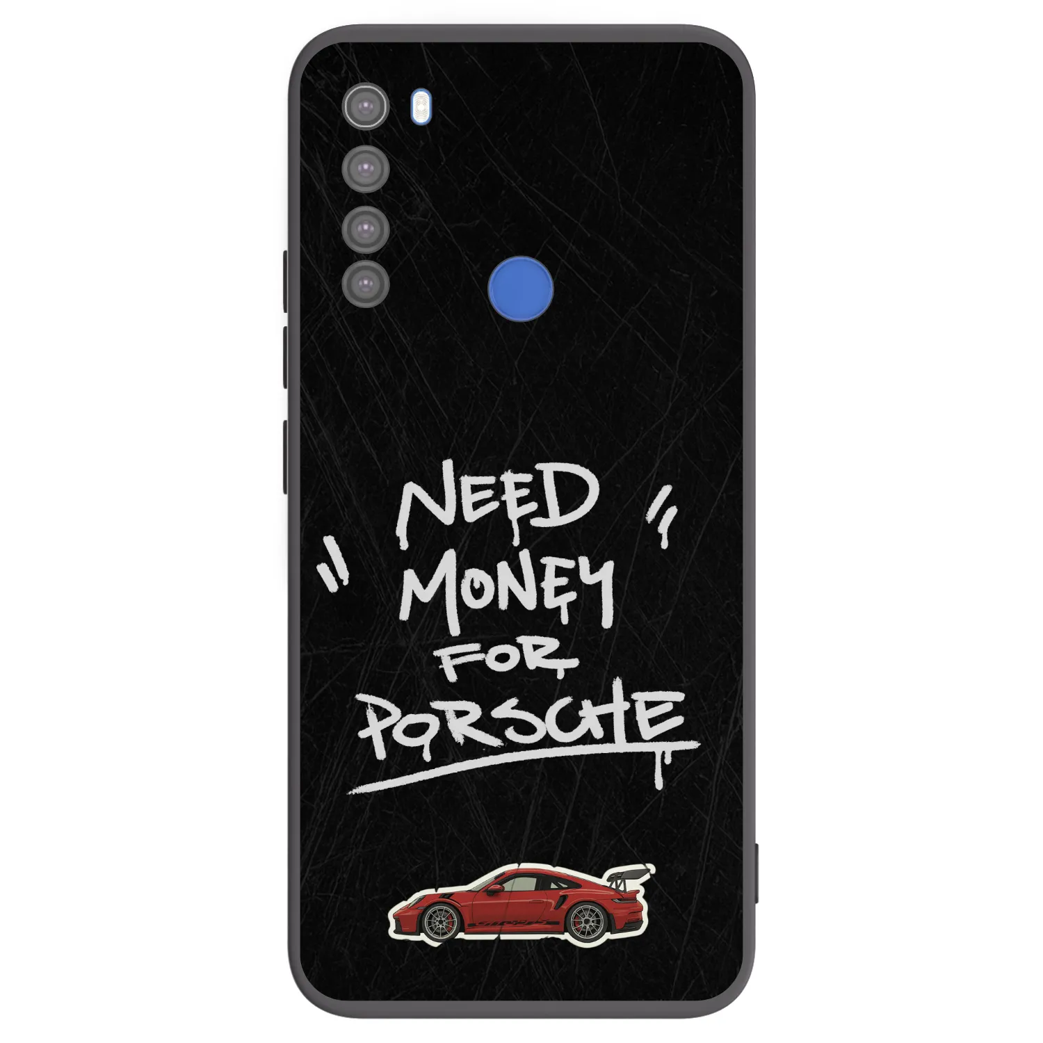 Picasee Xiaomi Redmi Note 8T Hülle - Schwarzes Silikon - Dark Racer