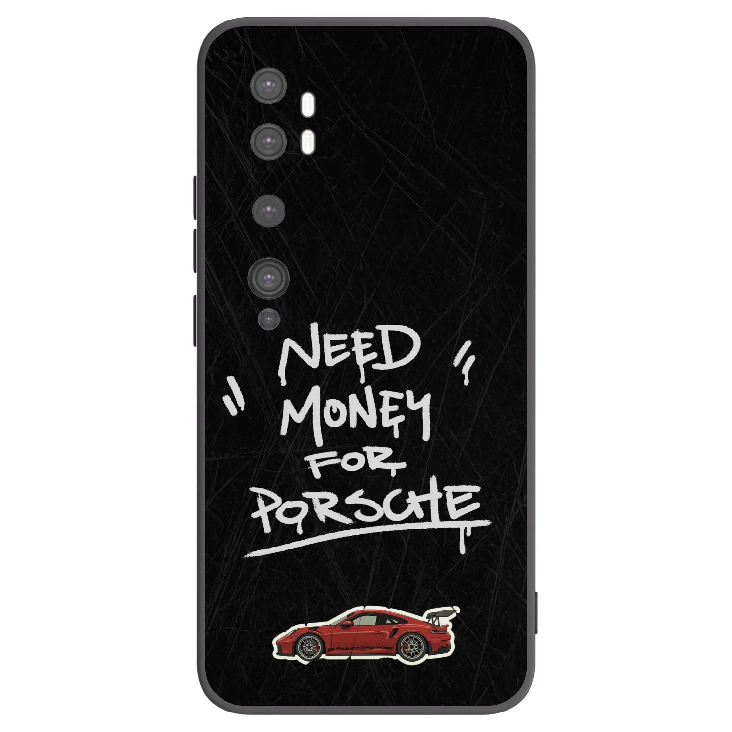 Picasee Xiaomi Mi Note 10 (Pro) Hülle - Schwarzes Silikon - Dark Racer