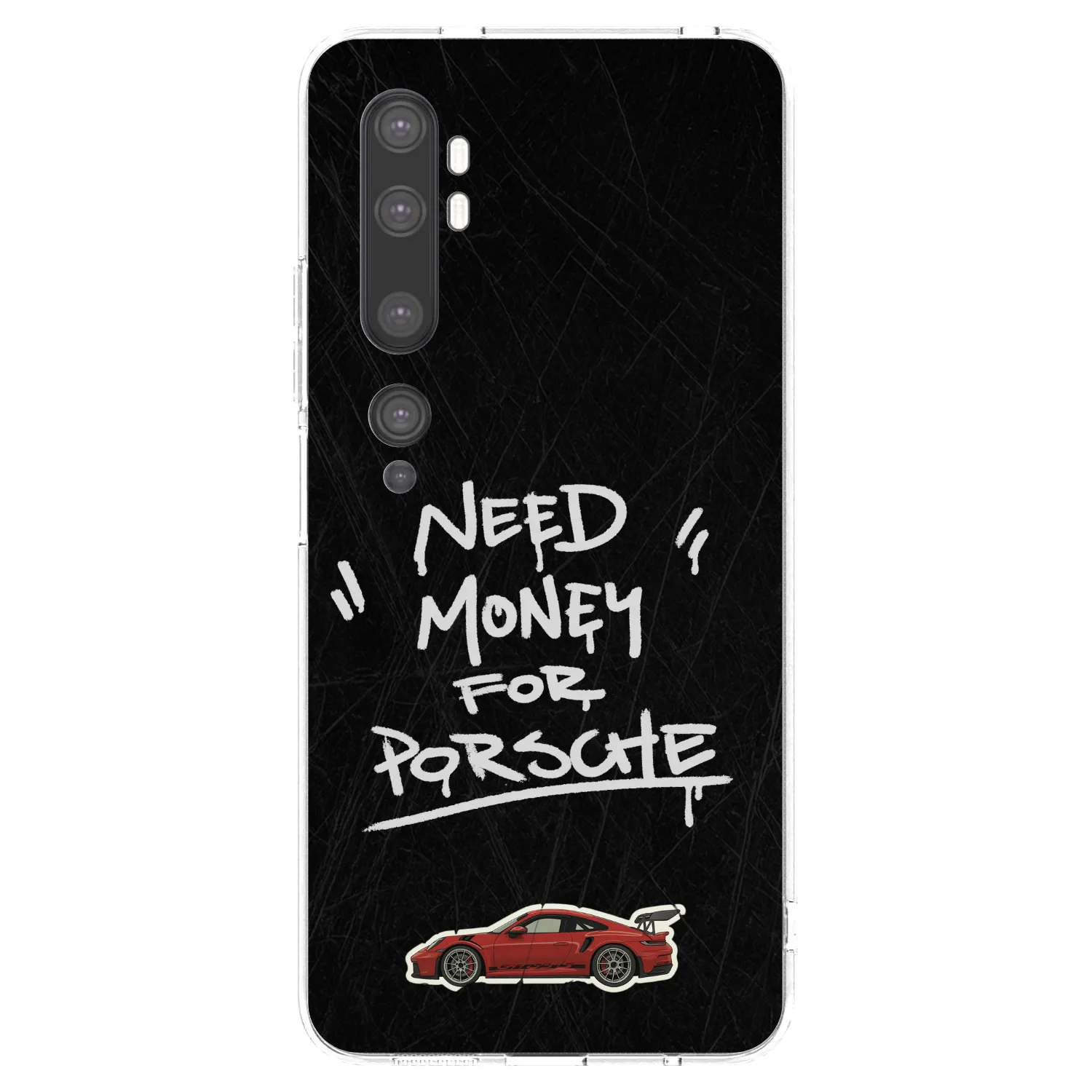 Picasee Xiaomi Mi Note 10 (Pro) Hülle - Transparentes Silikon - Dark Racer