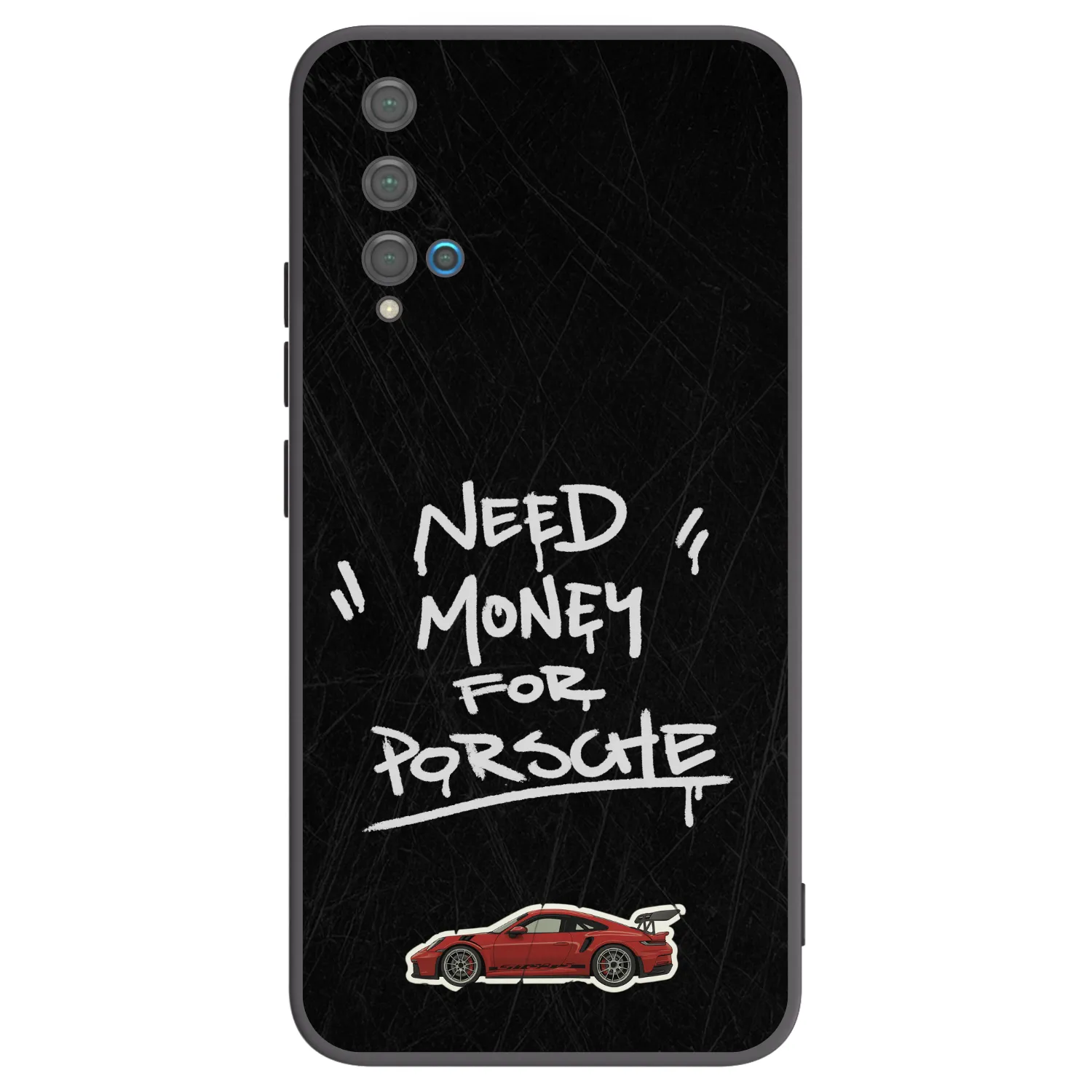 Picasee Huawei Nova 5T Hülle - Schwarzes Silikon - Dark Racer