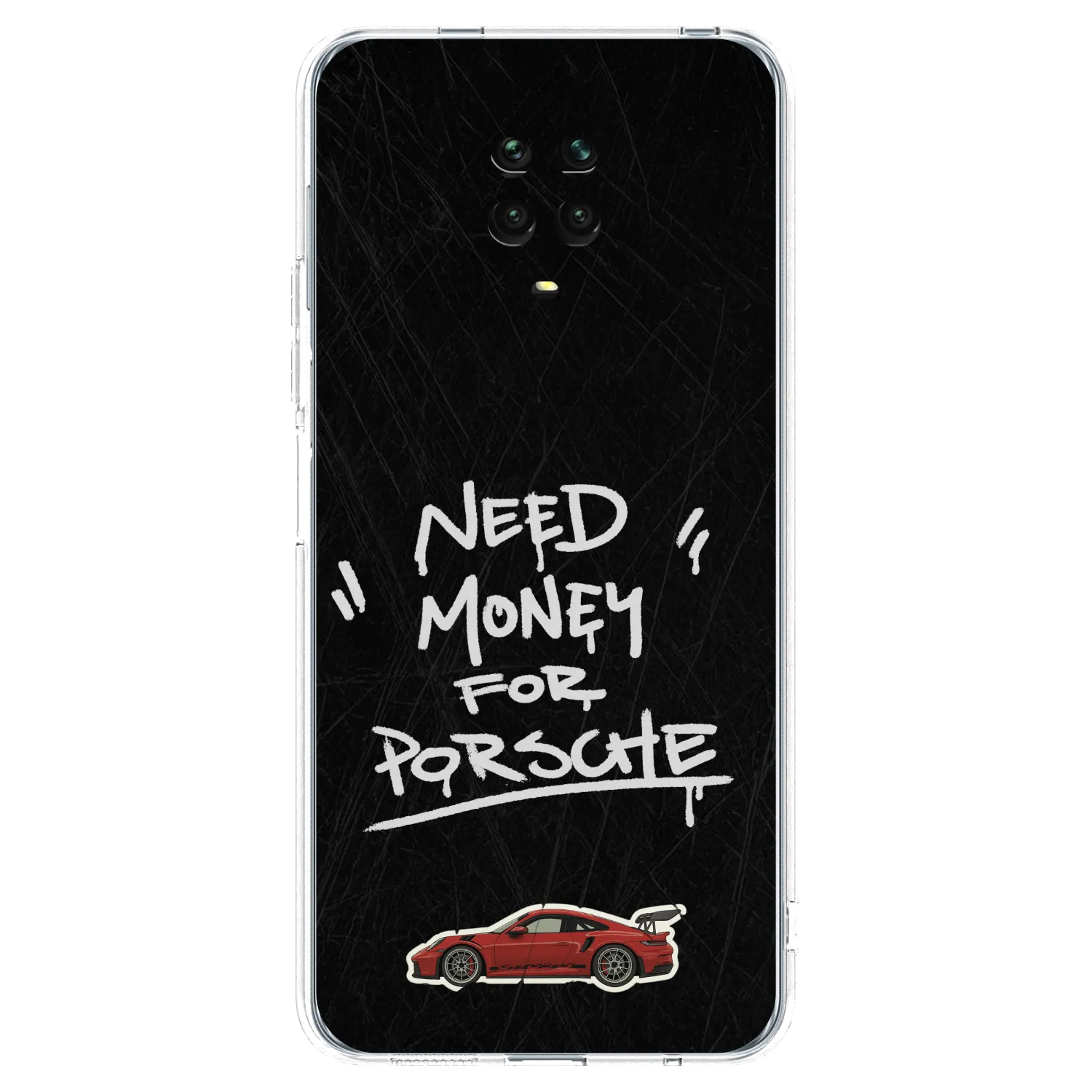 Picasee Xiaomi Redmi Note 9 Pro Hülle - Transparentes Silikon - Dark Racer