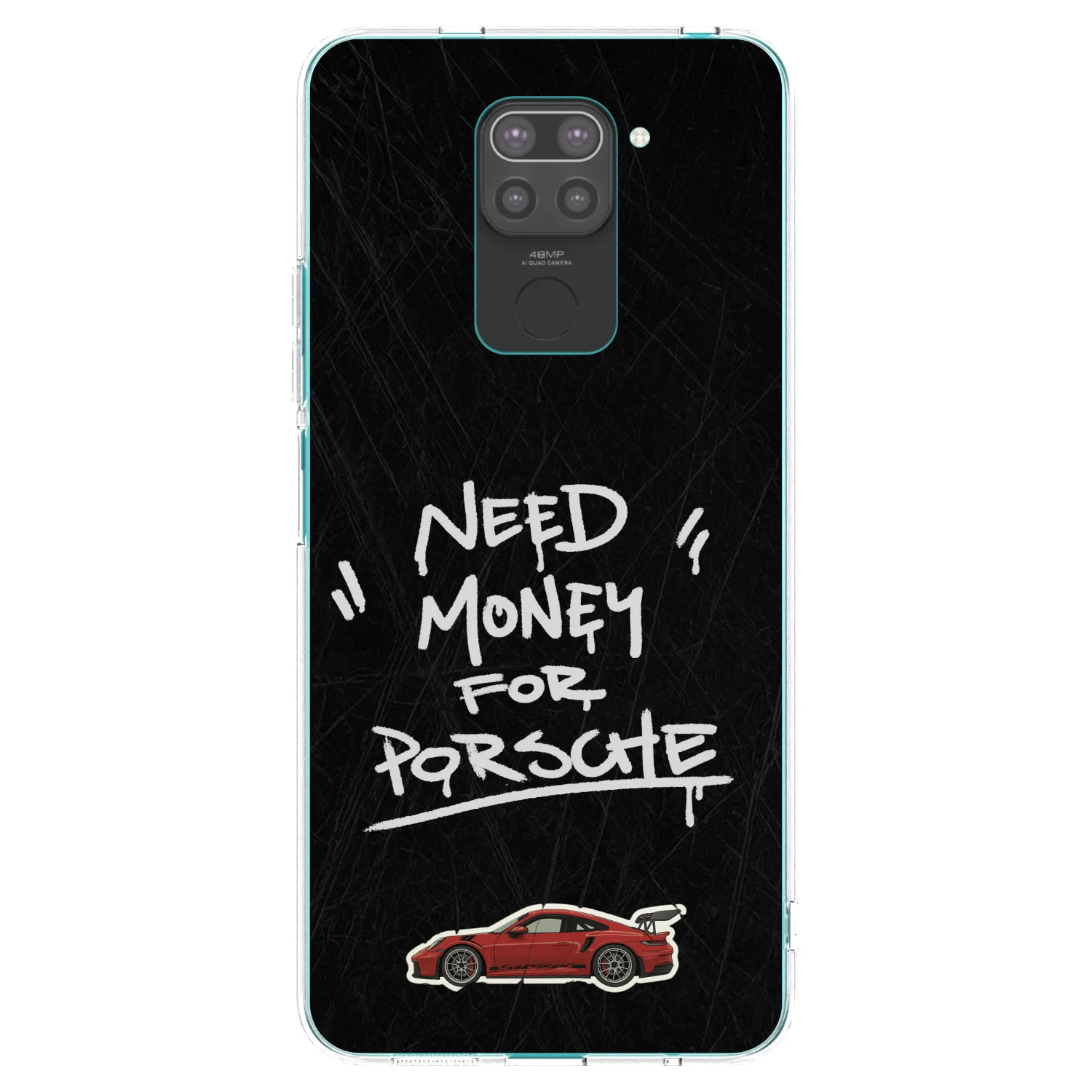 Picasee Xiaomi Redmi Note 9 Hülle - Schwarzes Silikon - Dark Racer