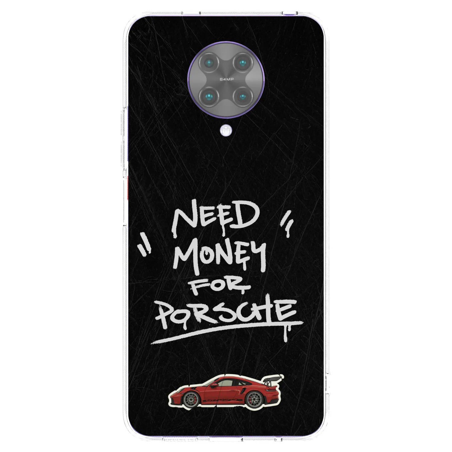 Picasee Xiaomi Poco F2 Pro Hülle - Transparentes Silikon - Dark Racer