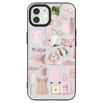 Picasee Apple iPhone 12 Pro Hülle - Schwarzes Silikon - Glam Babe
