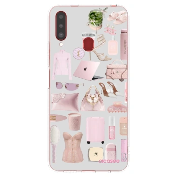 Picasee Samsung Galaxy A20s Hülle - Transparentes Silikon - Glam Babe