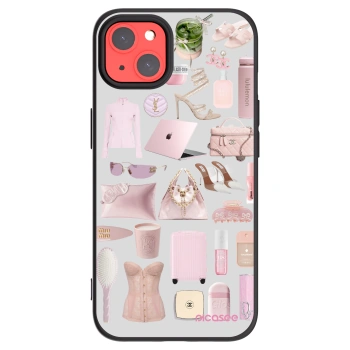 Picasee Apple iPhone 13 Hülle - Schwarzes Silikon - Glam Babe