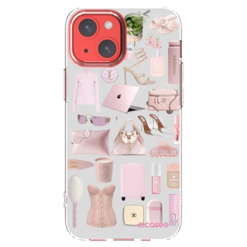 Picasee Apple iPhone 13 mini Hülle - Transparentes Silikon - Glam Babe