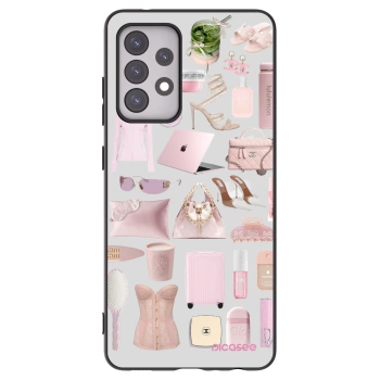 Picasee Samsung Galaxy A52s 5G A528B Hülle - Schwarzes Silikon - Glam Babe