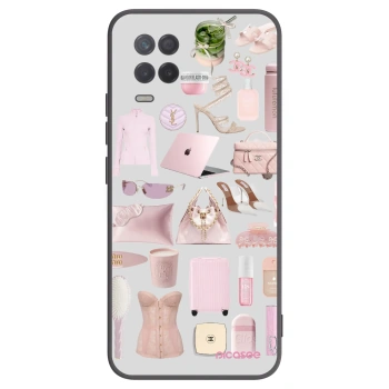 Picasee Realme 8 5G Hülle - Schwarzes Silikon - Glam Babe